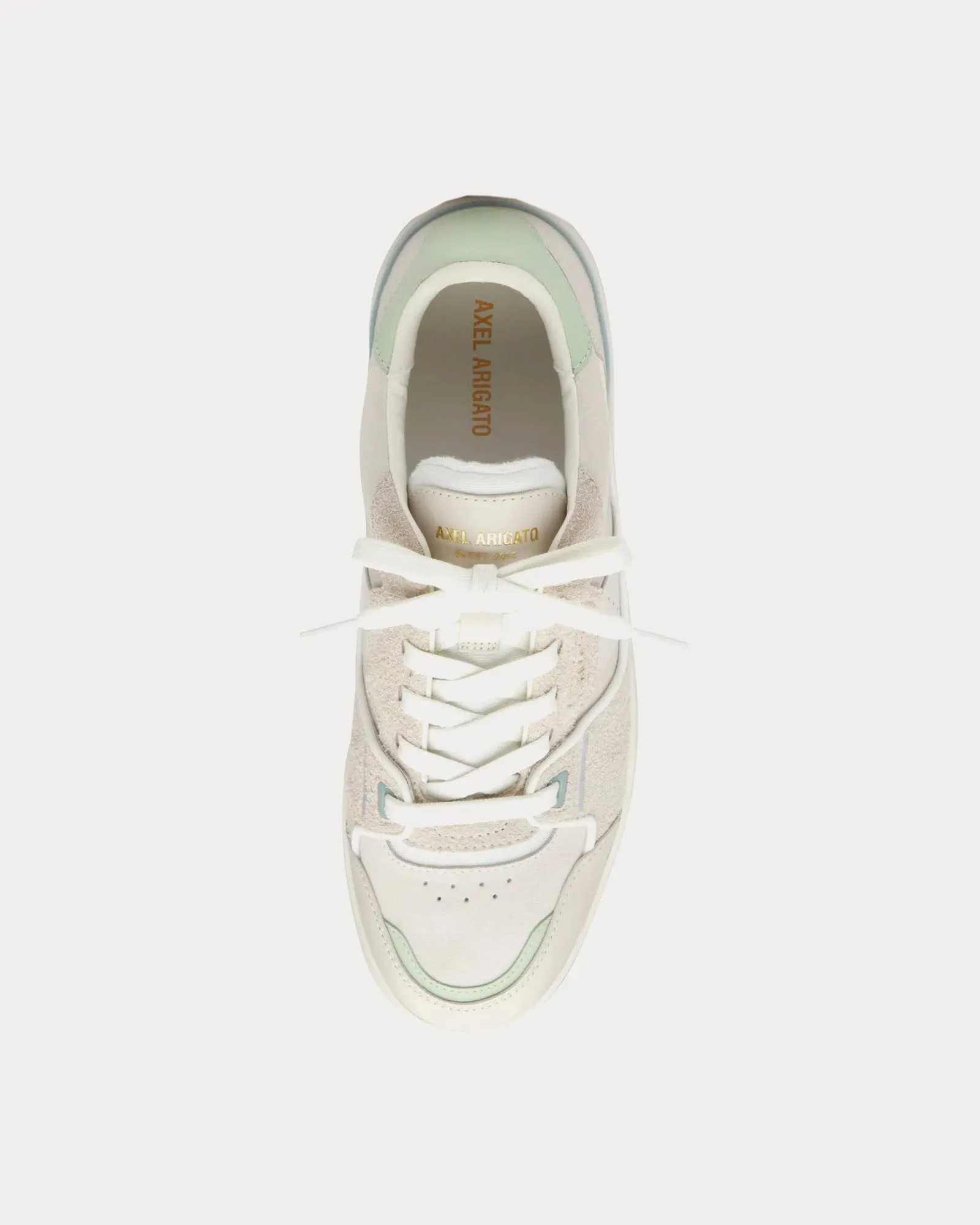 Clay Light Beige / Light Green Low Top Sneakers