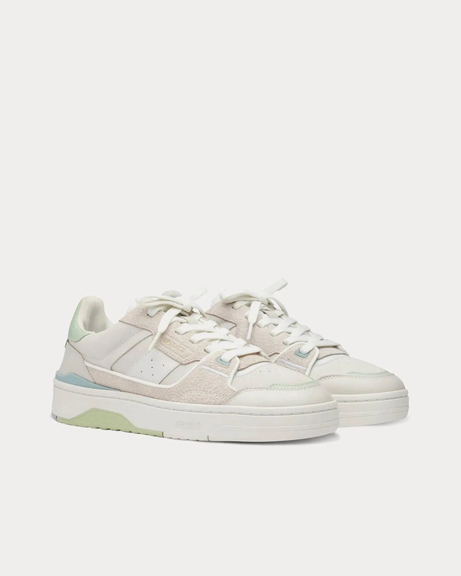 Clay Light Beige / Light Green Low Top Sneakers