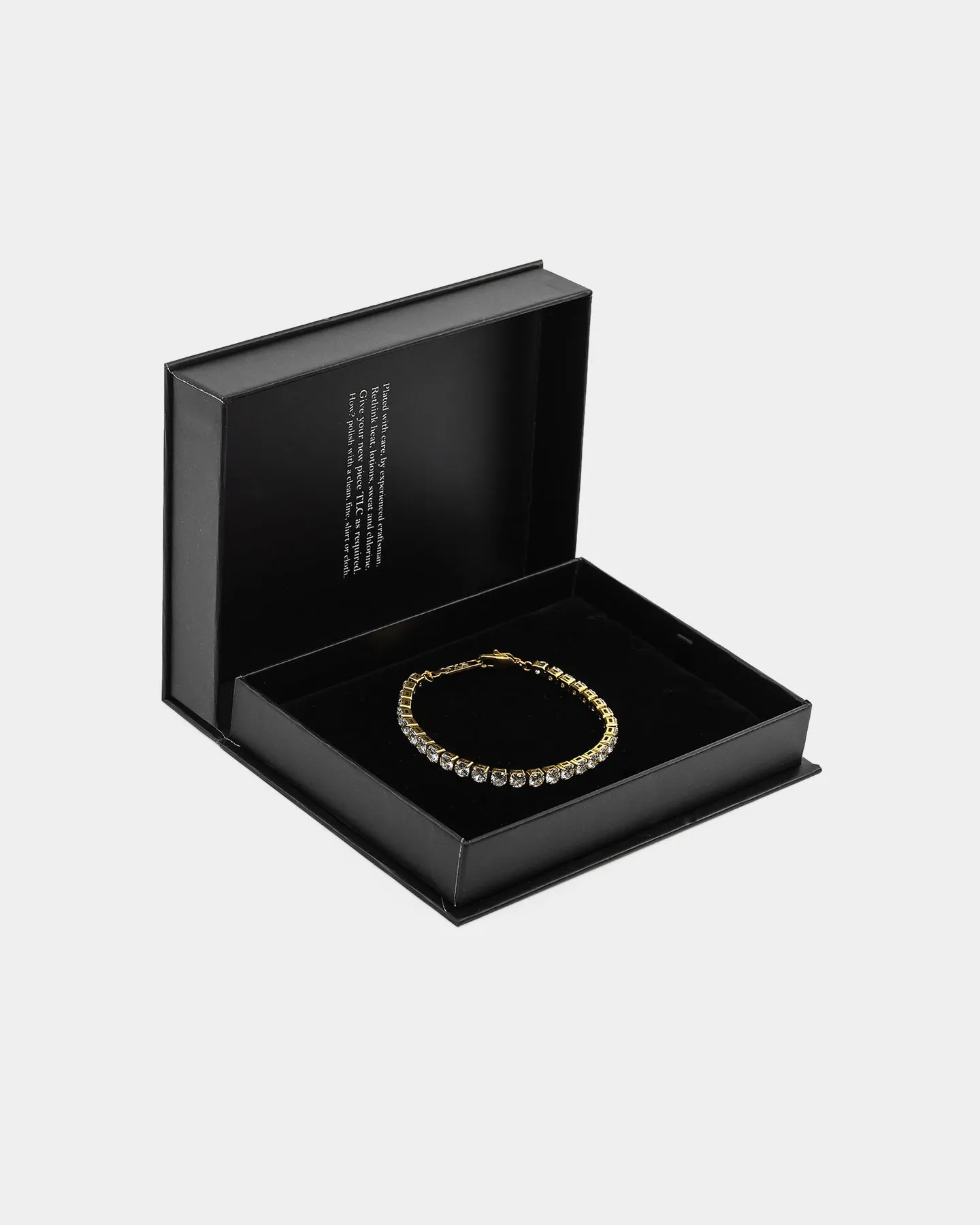 NXS Round Cut Tennis Bracelet Iced Gold