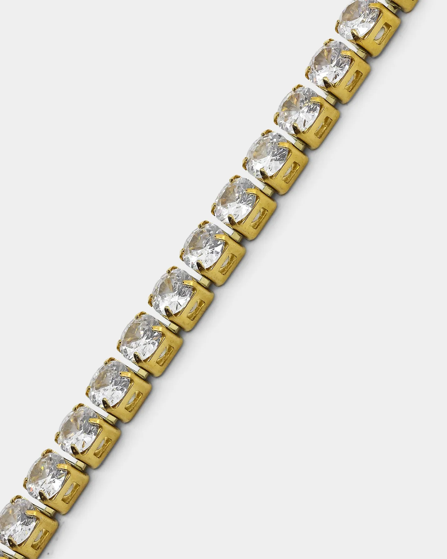 NXS Round Cut Tennis Bracelet Iced Gold