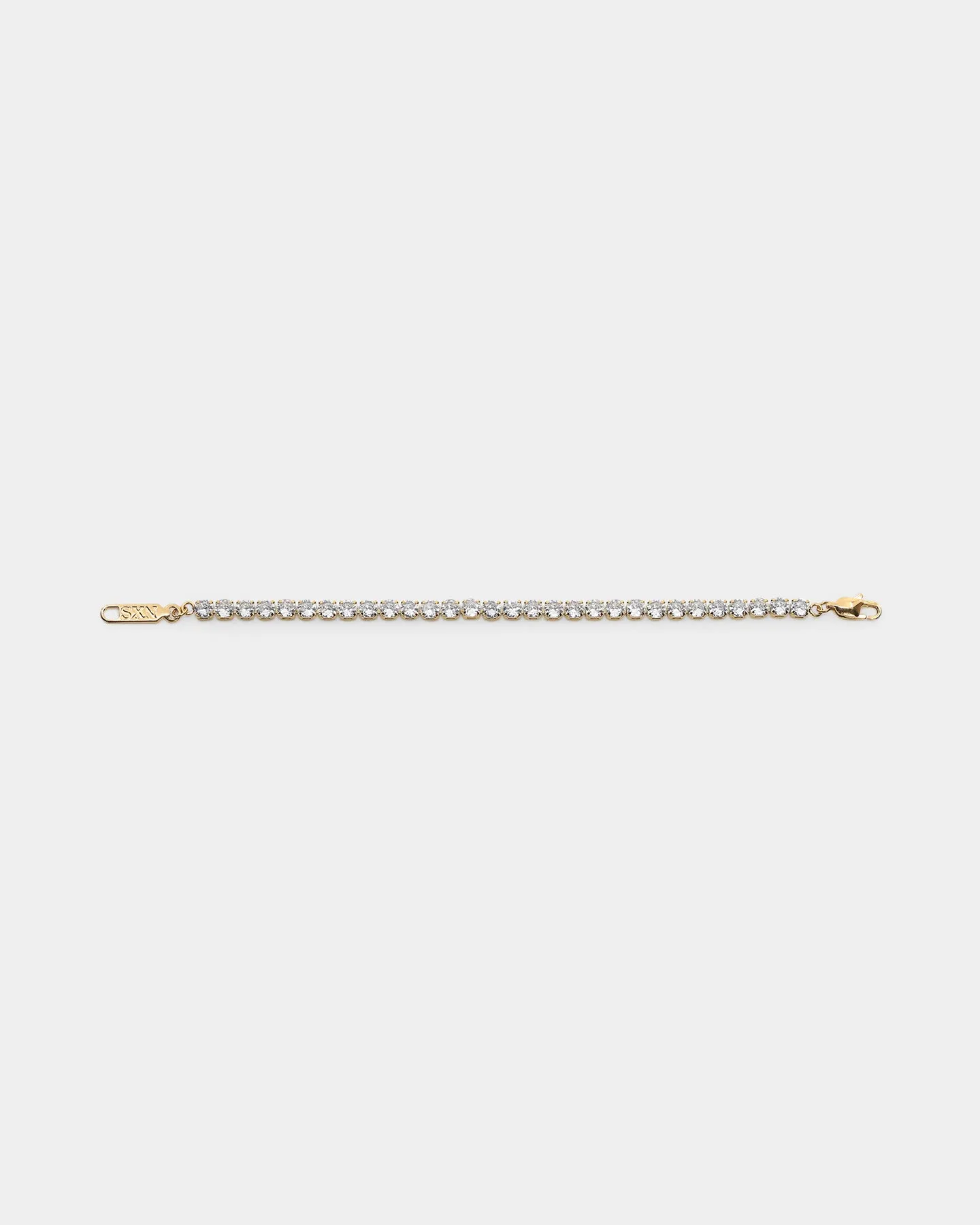 NXS Round Cut Tennis Bracelet Iced Gold