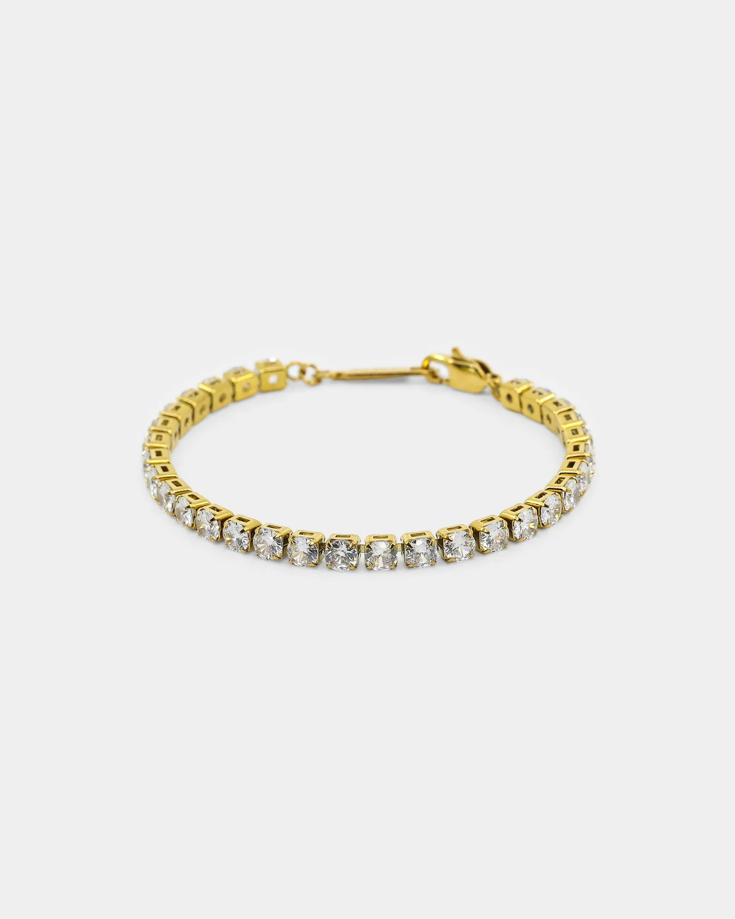 NXS Round Cut Tennis Bracelet Iced Gold