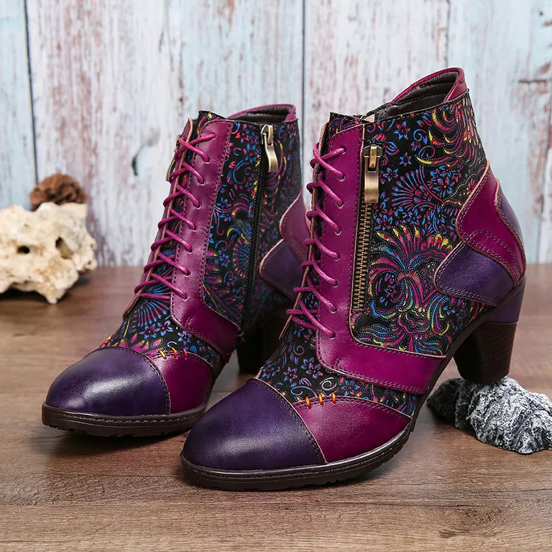 Women's Bohemian Vintage Leather Boots