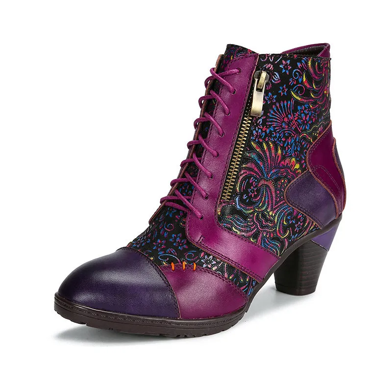Women's Bohemian Vintage Leather Boots